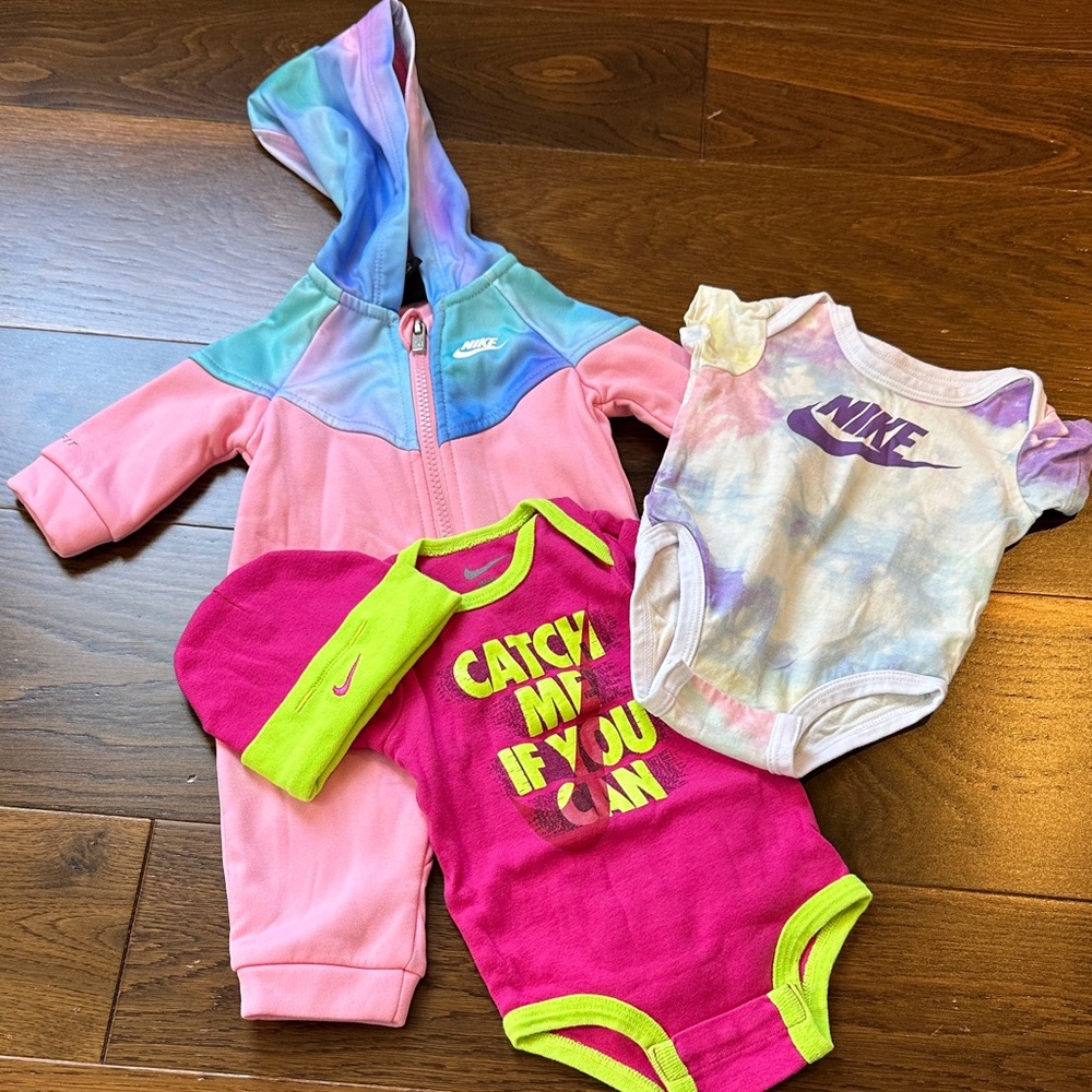 Nike Dri Fit Zipper and onesie bundle